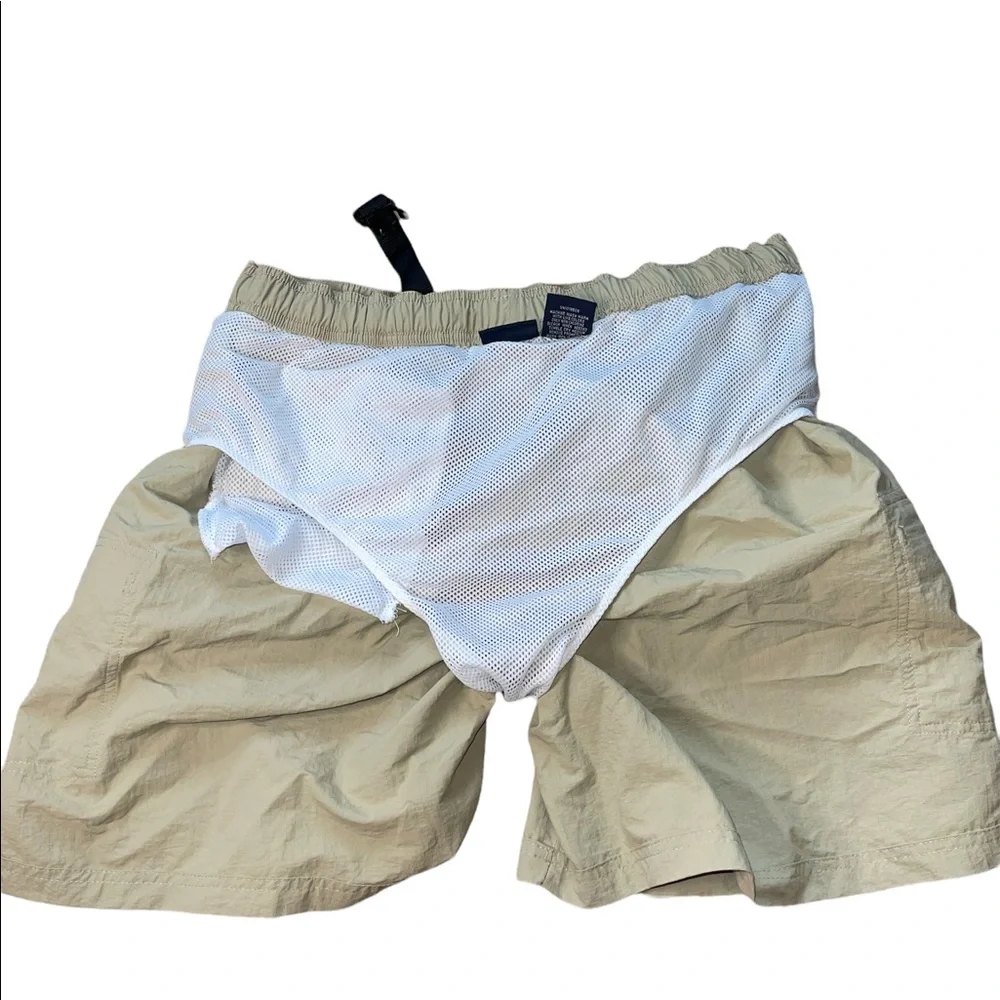 Vintage Cherokee Khaki cargo Swim trunks Size‎ L 36-3 8 with attached buck…